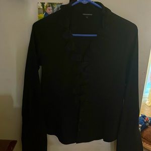 Express black long sleeve dress shirt.
